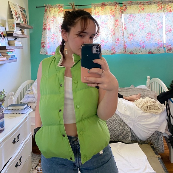 Reversible American Eagle Puffer Vest - Picture 2 of 7